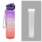 Tritan Water Bottle With Time Marker and Leakproof Cup