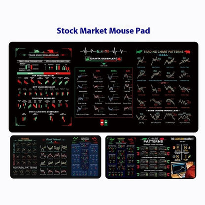 Stock and Crypto Trading Table Mat/Mouse Pad