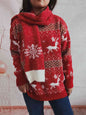 Christmas Element Sweater and Scarf Set - AFFORDABLE MARKET