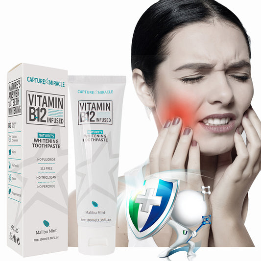 Vitamin B12 toothpaste oral cavity fresh to breath gingival soft tongue coating cleaning toothpaste - AFFORDABLE MARKET