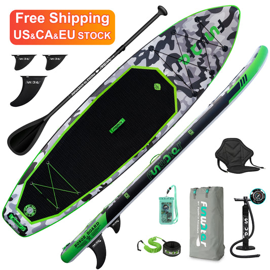 FUNWATER OEM 11' inflatable sup paddle board soft boards surf stand up paddle board - AFFORDABLE MARKET