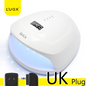 L'UGX quick drying UV nail lamp 60W wireless nail dryer for 2 hands double-handed led nail lamp - AFFORDABLE MARKET