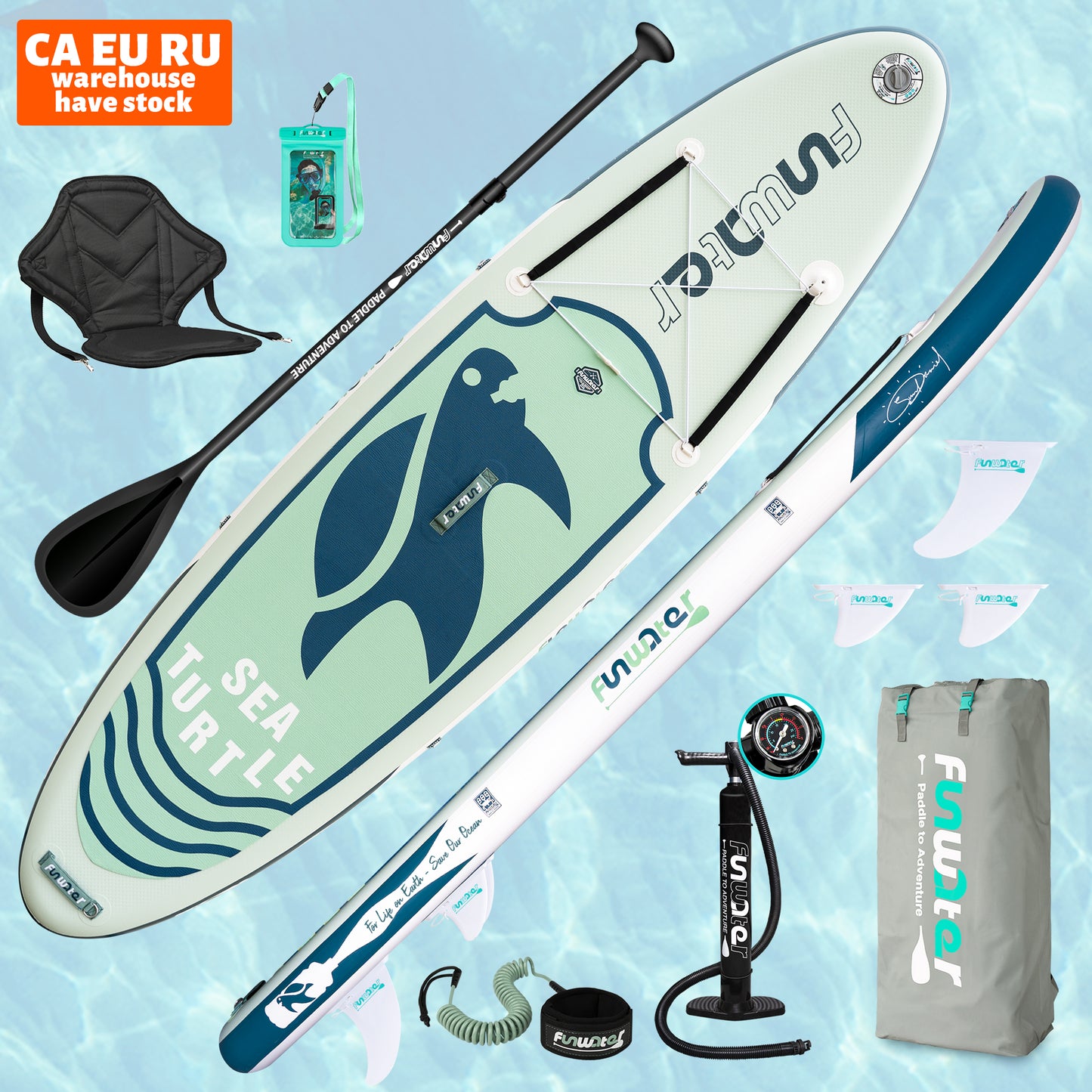 FUNWATER OEM 10'6" Paddle surfing board inflatable sup paddleboard surfboard sup - AFFORDABLE MARKET