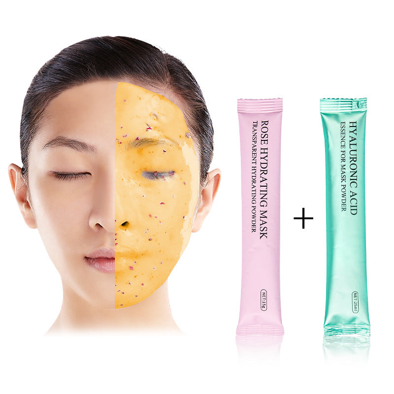 Korean mask Rose soft film jelly mask powder smear type strip soft film powder hyaluronic acid soft film - AFFORDABLE MARKET