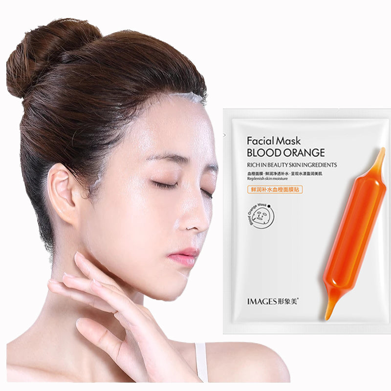 Fresh moisturizing blood orange mask moisturizing skin whitening mask gentle moisturizing essence mask - AFFORDABLE MARKET