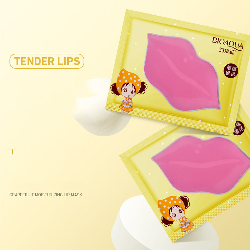 Grapefruit soft and moisturizing lip mask moisturizing and moisturizing mildly improving dryness and color lifting lip care - AFFORDABLE MARKET