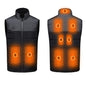 9 Heating Zone Body Warmer Patchwork Sleeveless Waistcoat Thermal Clothes For Women Camping Hiking Heated Vest With Battery Pack - AFFORDABLE MARKET