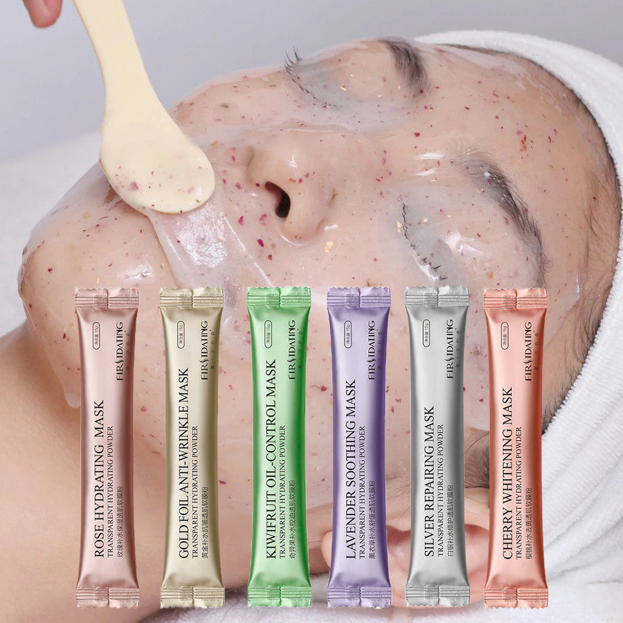 Korean mask Rose soft film jelly mask powder smear type strip soft film powder hyaluronic acid soft film - AFFORDABLE MARKET