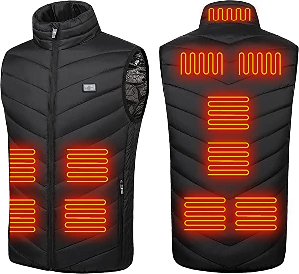 Lightweight Rechargeable Heating Jacket USB Electric Body Warmer Clothes for Men and Women Heated Vest with 3 Heating Levels - AFFORDABLE MARKET