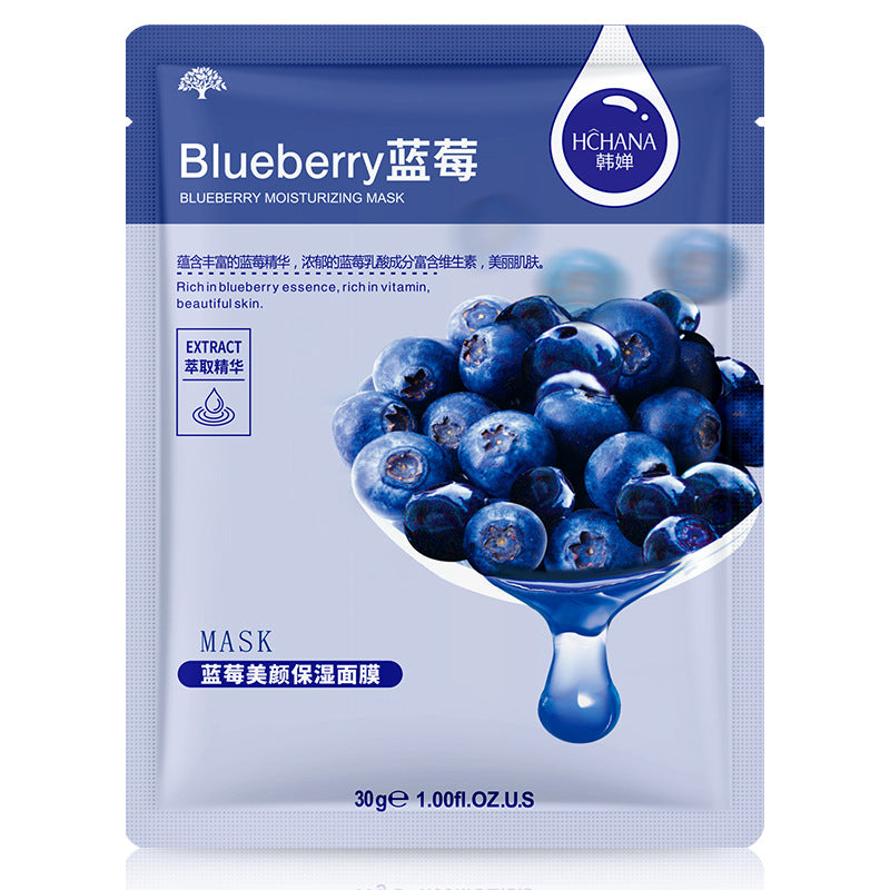 Blueberry Moisturizing Single Sheet Mask, Aloe Vera Plant Care, Moisturizing and Moisturizing Mask Set - AFFORDABLE MARKET