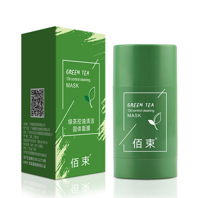 Green tea solid mask deep cleansing mask moisturizing mud mask acne moisturizing moisturizing oil control - AFFORDABLE MARKET