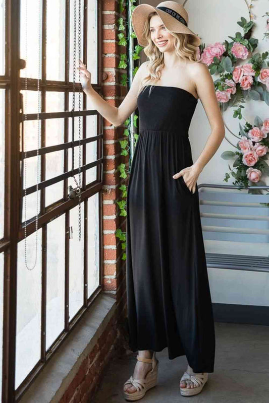 Heimish Full Size Strapless Maxi Dress - AFFORDABLE MARKET