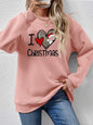 CHRISTMAS Graphic Round Neck Sweatshirt - AFFORDABLE MARKET