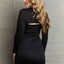 Ninexis Find Your Strength Bodycon Cutout Mini Dress - AFFORDABLE MARKET